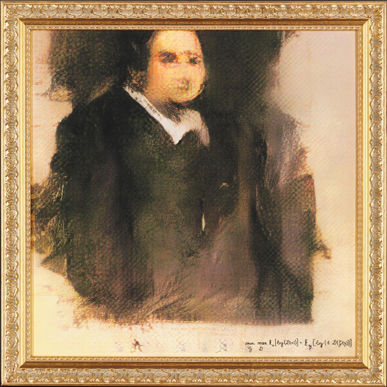 edmond de belamy framed cropped